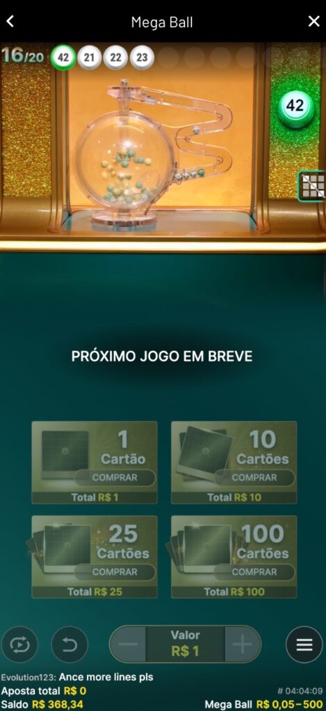 Sorteio Mega Ball